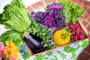 Many-colored vegetables